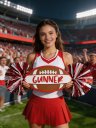Personalized Football Cheer Pom Sign Custom Football Spirit Stick